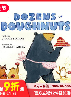 【预售】甜甜圈无限供应 Dozens of Doughnuts 原版英文儿童绘本