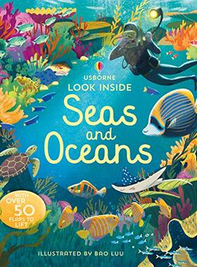 【现货】【Look Inside】 Seas and Oceans，【翻翻书】海洋
