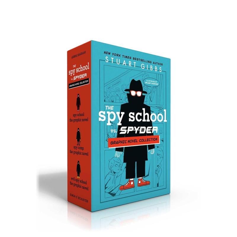 【预售】间谍学校 盒装套组 Spy School vs. SPYDER Graphic Novel Collection (Boxed Set) 原版英文儿童漫画