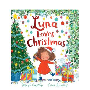 Luna 露娜爱圣诞节 Loves Christmas 英文儿童绘本 原版 预售