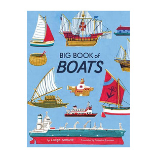 科普读物 船舶大书 Book Luogo publishing 英文原版 small Big comune 善本图书 进口儿童绘本 Boats 现货