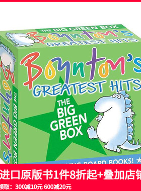 【预售】Boynton’s Greatest Hits 绿盒子套装 博因顿力作 英文儿童故事