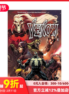 【预售】英文漫画 毒液：凯茨和斯泰格曼 Venomnibus by Cates & Stegman 原版进口书籍 Marvel Comics 善本图书