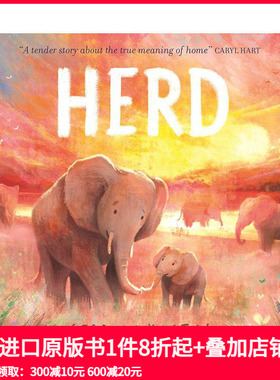 【预售】归群 HERD 原版英文儿童绘本 入围雷恩莱特非虚构奖  Stephen Hogtun 温暖治愈之作