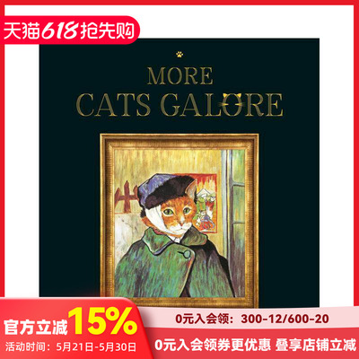 【预售】More Cats Galore 如果名画都是猫续篇 艺术绘画作品里的猫 趣味绘画英文原版进口艺术图书Susan Herbert 善本图书