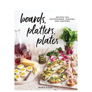 【预售】菜板/盘子/碟子 聚会派对食谱书 Boards, Platters, Plates 英文原版烹饪煮饭料理菜谱 善本图书