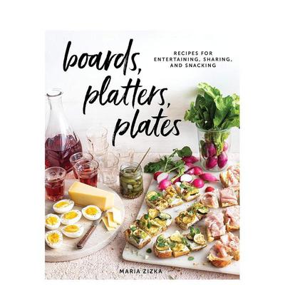 【预售】菜板/盘子/碟子 聚会派对食谱书 Boards, Platters, Plates 英文原版烹饪煮饭料理菜谱 善本图书