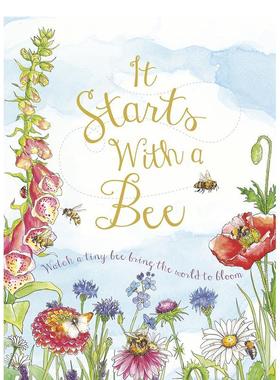 【现货】一切都是从一只小蜜蜂开始的 It Starts with a Bee 原版英文儿童绘本
