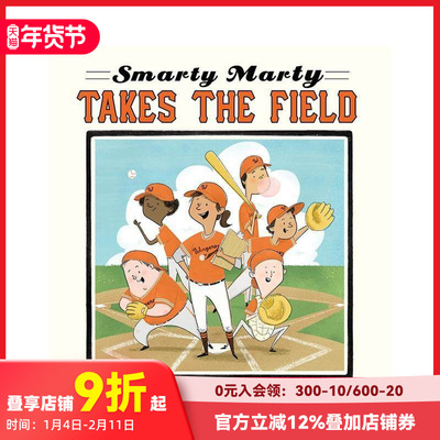 【预售】聪明的马蒂开战 Smarty Marty Takes The Field 原版英文儿童绘本
