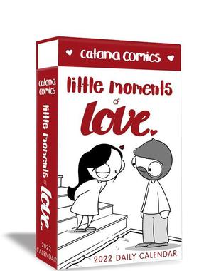 【现货】卡塔纳漫画爱的小瞬间2022年日历 Catana Comics Little Moments of Love 2022 Deluxe Day-to-Day Calendar英文原版