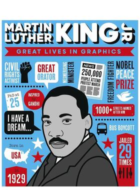 【现货】【图像传记】马丁·路德·金 【Great Lives in Graphics】Martin Luther King 原版英文儿童绘本