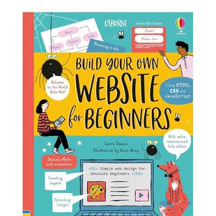 【现货】初学者网站搭建 Build Your Own Website for Beginners 原版英文儿童绘本