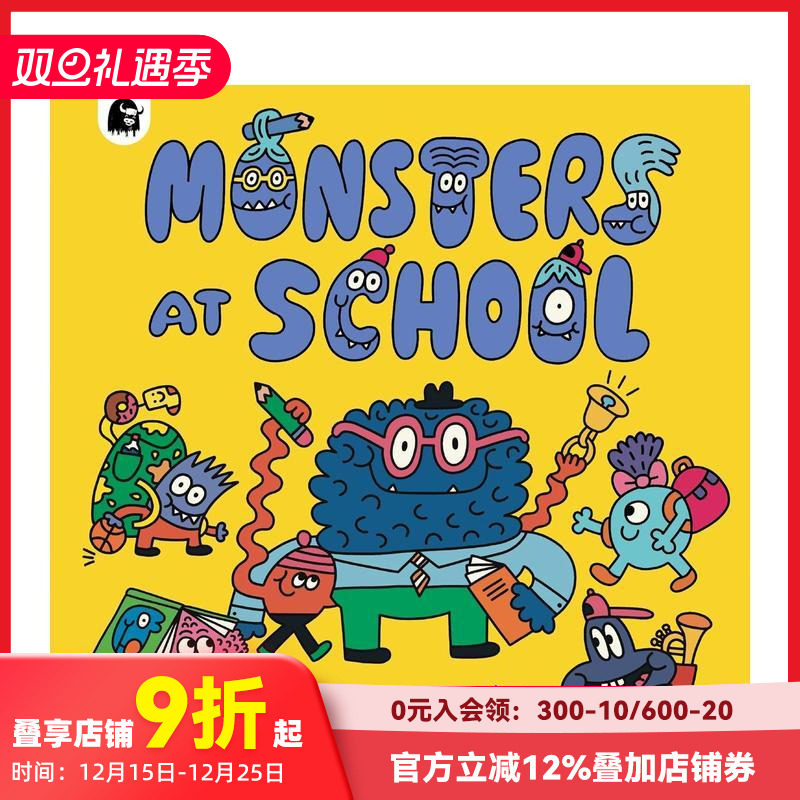 【预售】【混乱的怪物城】怪兽学校 Monsters at School 原版英文儿童绘本