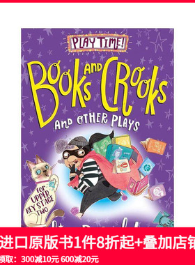 【预售】书籍与恶棍及其他戏剧 Books and Crooks and Other Plays 原版英文儿童故事 咕噜牛作者 趣味表演短剧 演出指南