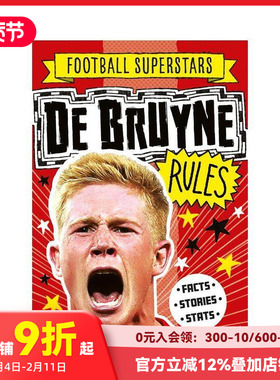 【现货】【Football Superstars】De Bruyne Rules,足球明星特辑：凯文·德布劳内 英文原版图书籍进口正版 Simon Mugford 漫画
