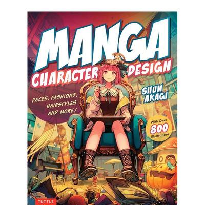 【预售】漫画人物设计 Manga Character Design 原版英文艺术画册画