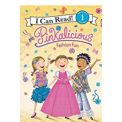【现货】Pinkalicious: Fashion Fun，【粉红公主】时尚乐趣  3岁+初级英语桥梁分级章节故事阅读入门 儿童进口图书 善本图书