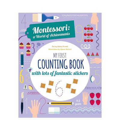 【预售】【蒙台梭利活动书】我的苐一本数数书 【Montessori Activity Book】 原版英文儿童语言/概念启蒙