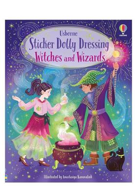 【现货】贴纸娃娃换装：女巫与巫师 Sticker Dolly Dressing Witches and Wizards 原版英文儿童趣味