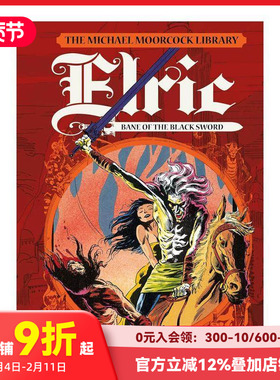 【预售】黑剑之刃 The Moorcock Library: Elric: Bane of the Black Sword 原版英文漫画书 善本图书