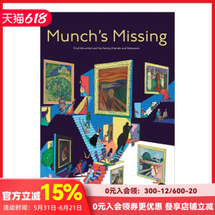 【预售】蒙克失踪了！ 找找乐 Munch's Missing! 原版英文艺术画册画集 善本图书