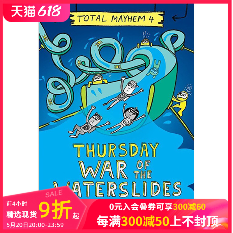 【预售】Thursday- Cleopatra’s Waterslide(Total Mayhem 4)搞笑星期系列星期四之古埃及水滑梯学乐儿童英语桥梁章节书