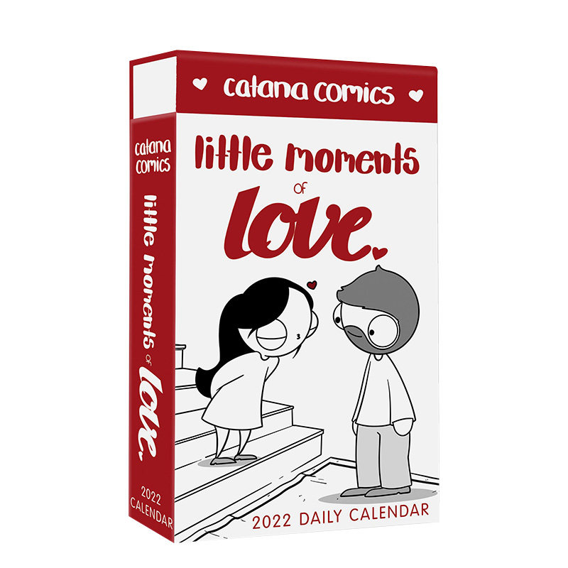 【现货】卡塔纳漫画爱的小瞬间2022年日历 Catana Comics Little Moments of Love 2022 Deluxe Day-to-Day Calendar英文原版