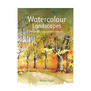 英文原版 艺术美术创作入门画册 Watercolour painting 水彩风景画：自然风光绘画指南 Landscapes 善本图书 预售