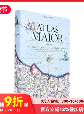 【预售】[TASCHEN]英文原版 Joan Blaeu Atlas Maior 1665年世界古图集 英文地图艺术设计书籍 地图制图历史