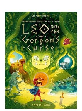 【预售】【Brownstone神话故事系列】里奥与蛇发女妖  希腊神话 Leo and the Gorgon’s Curse 原版英文儿童漫画 善本图书