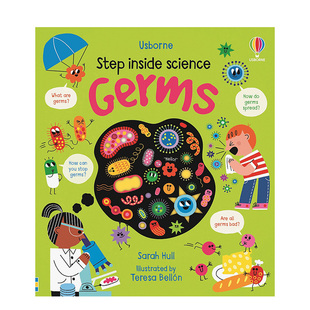 走进科学翻翻书 英文儿童趣味 病菌 进口原版 善本图书 Germs