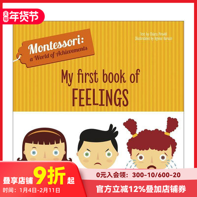 【预售】【蒙台梭利成就世界】我的情绪初识书 【Montessori: A World of Achievements】 原版英文儿童语言/概念启蒙