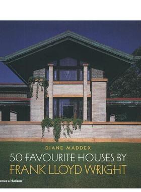 【现货】50个受欢迎的家 50 Favourite Houses by Frank Lloyd Wright 原版英文建筑设计进口原版善本图书
