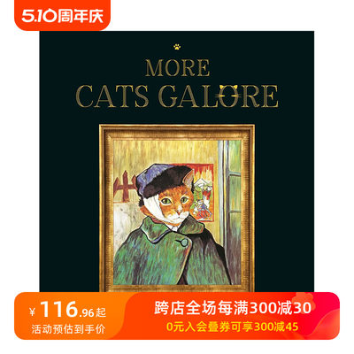 【现货】More Cats Galore 如果名画都是猫续篇 艺术绘画作品里的猫 趣味绘画英文原版进口艺术图书Susan Herbert 善本图书