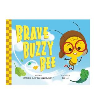 嗡嗡蜜蜂 Brave 英文儿童绘本 现货 善本图书 原版 勇敢 Bee Buzzy