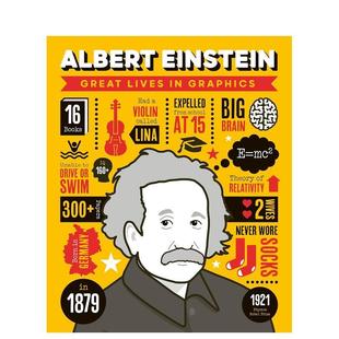 【现货】阿尔伯特·爱因斯坦 【Great Lives in Graphics】albert Einstein 原版英文儿童绘本