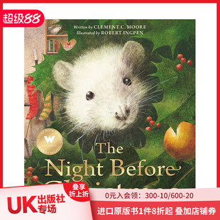 英文原版 善本图书 Ingpen Night Before The Robert 圣诞前夕 进口儿童绘本图画书 Christmas 预售