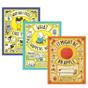 【预售】吉竹伸介Shinsuke：为什么我会这样+接下来会发生什么+这是苹果吗 儿童绘本 英文启蒙