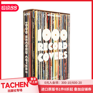 Covers 善本图书 TASCHEN 艺术平面设计书籍进口正版 英文原版 1000个专辑封面 Record 1000 BU系列 现货
