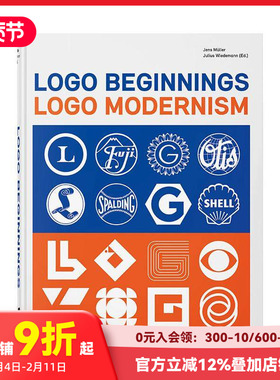 【现货】【TASCHEN】标志起源：现代主义标志设计 【45th Anniversary Edition】Logo Beginnings原版英文字体图案标志