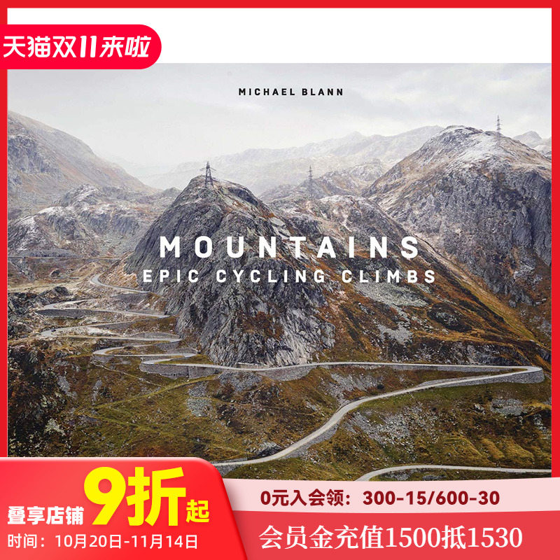 【T&H】Mountains: Epic Cycling Climbs 山脉：史诗般的单车攀登 进口原版图书  Thames & Hudson  Michael Blann and Ivan Basso