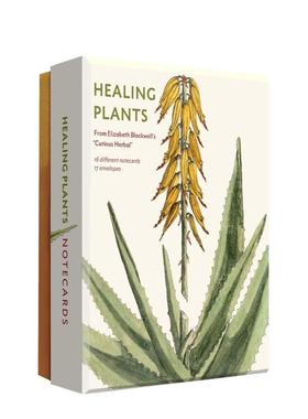 【预售】治愈植物详细记事卡套装 Healing Plants Detailed Notecard Set 原版英文艺术画册画集 善本图书