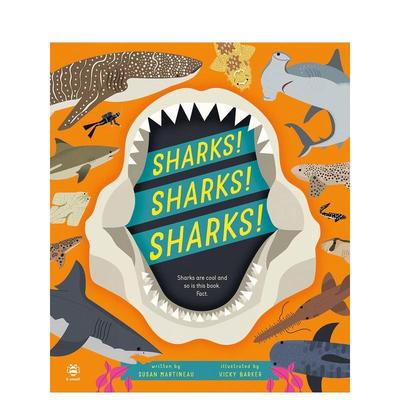 【预售】【小小自然研究员】鲨鱼 【Nature Investigator】Sharks! Sharks! Sharks! 原版英文儿童绘本 善本图书