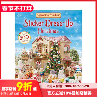 【预售】森贝儿家族:圣诞节装扮 贴纸书 Sylvanian Families: Sticker Dress-Up Christmas Book 原版英文贴纸书