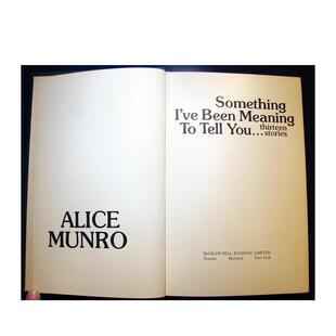 【预售】Something I've Been Meaning to Tell You 爱丽丝门罗小说