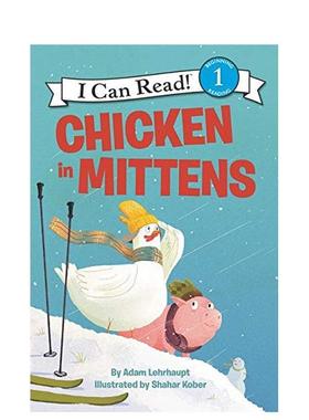 【现货】 Chicken in Mittens，鸡连指手套 英文原版图书籍进口正版 Lehrhaupt 儿童分阶阅读