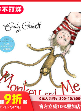 【预售】Monkey And Me 猴子与我 Emily Gravett绘本 英文原版儿童童书