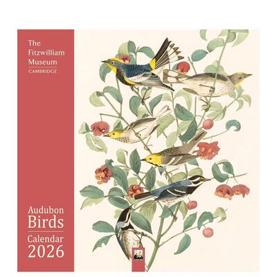 【现货】菲茨威廉博物馆：奥杜邦鸟类 2026年挂历（艺术日历） Fitzwilliam Museum: Audubon Birds Wall Calendar 原版