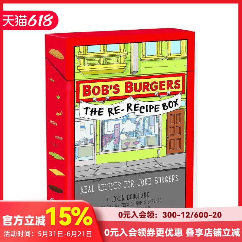 【预售】开心汉堡店复刻食谱盒:玩笑汉堡的真实配方 Bob's Burgers (TM) The Re-Recipe Box 原版英文餐饮生活美食