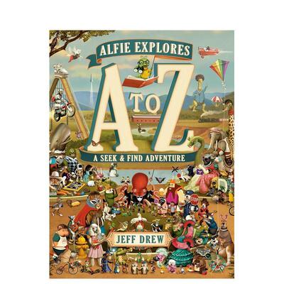 【预售】书虫阿尔菲大探索 互动式找找书 Alfie Explores A To Z 原